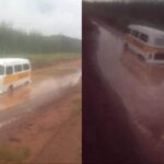 Estudantes perdem 1° dia de aula após Kombi atolar em estrada de Ribas do Rio Pardo