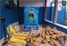 Policia Militar do Distrito do Boqueirão prende autor de trafico de drogas e apreende 207 Kg de Maconha