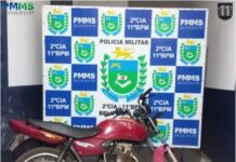 Radiopatrulha prende foragido da Justiça e recupera motocicleta com registro de furto