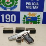 PM prende indivíduo por violência doméstica e posse ilegal de arma, incluindo 150 munições em Ponta Porã