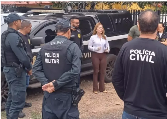 policia de porto Murtinho reuniao para fazer opração furto de energia eletrica
