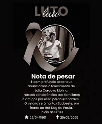 Nota de Facelimento Julia Molina