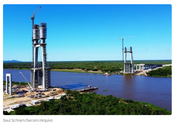 Ponte Sob Rio Paraguay -Rota Bioceanica