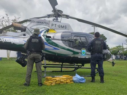 Droga é encontrada às margens do rio no Porto da Manga em Corumbá