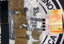Policiais civis prendem investigado por tráfico e apreendem drogas prontas para serem comercializada