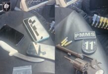 Policia Militar apreende arma de fogo e droga durante abordagem em Guia Lopes da Laguna
