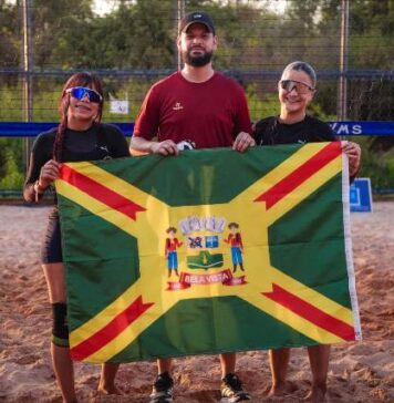 Duplas de Bela Vista avançam às quartas de final do vôlei de praia nos Jogos Escolares de MS