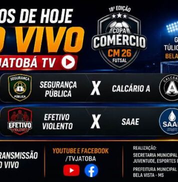 Copa Comércio de Futsal tem dois jogos nesta quarta-feira em Bela Vista