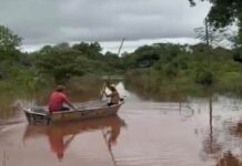 NOTÍCIA URGENTE: Cheia do Rio Apa deixa famílias fora de casa em Bela Vista