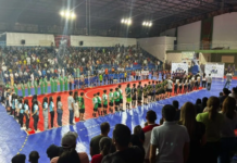 Ginásio lotado, emoção e espetáculo dos Ginasloucos marcam abertura dos Jogos Escolares de Jardim 2026